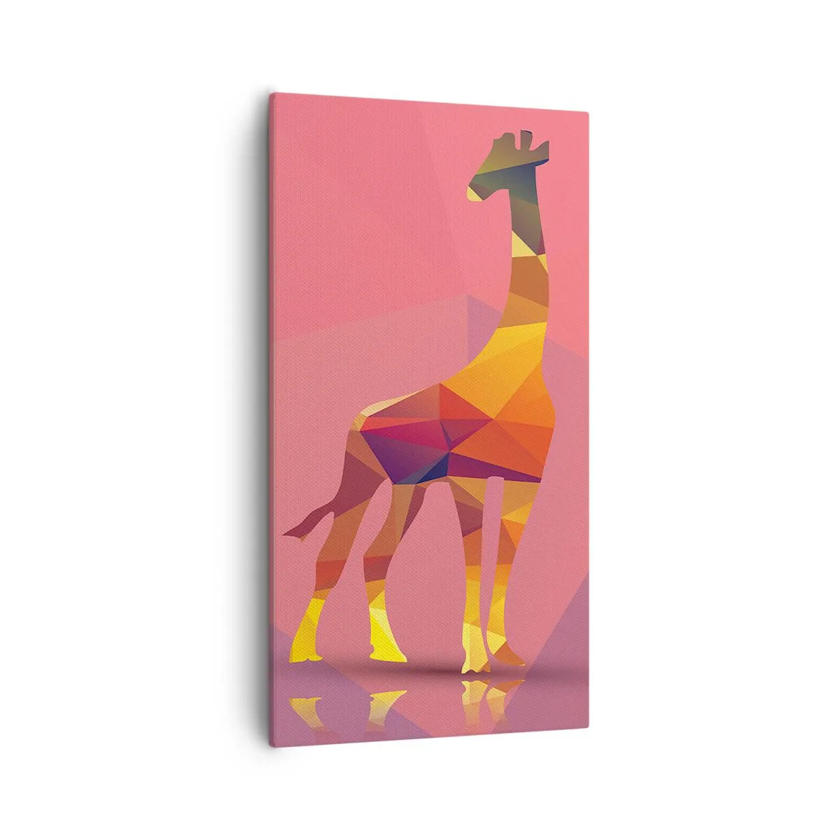 Quadro em tela - Nas cores da savana - 55x100 cm