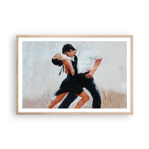 Pôster com moldura de carvalho claro - O tango dos meus sonhos  - 91x61 cm