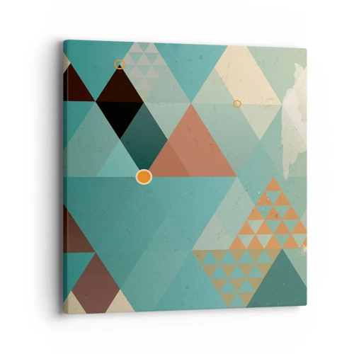 Quadro em tela - A unidade de muitos, os muitos da unidade - 40x40 cm