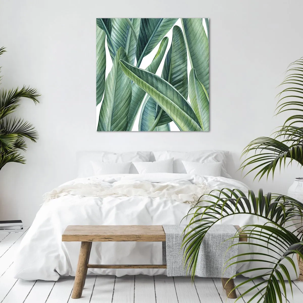 Quadro em tela - O próprio verde - 70x70 cm
