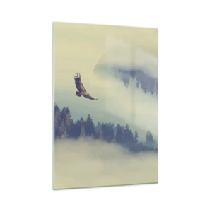Quadro em vidro - Eu vi a sombra de uma águia - 50x70 cm