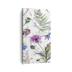 Quadro em tela - Herbário polaco - 45x80 cm