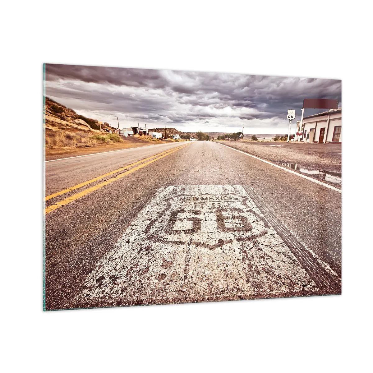 Quadro em vidro - Mother Road - uma lenda americana - 100x70 cm