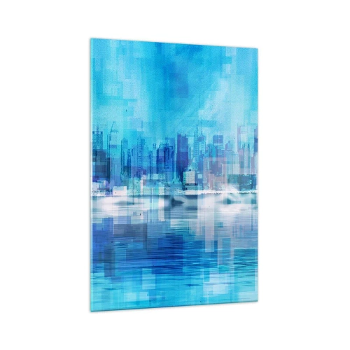 Quadro em vidro - Imerso em azul - 70x100 cm