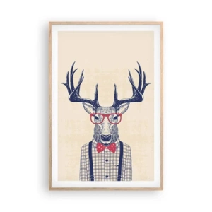 Pôster com moldura de carvalho claro - Extravagância engraçada - 61x91 cm