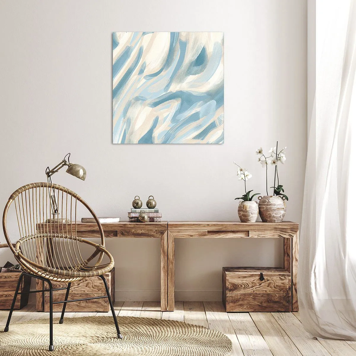 Quadro em tela - Brisas de primavera - 30x30 cm