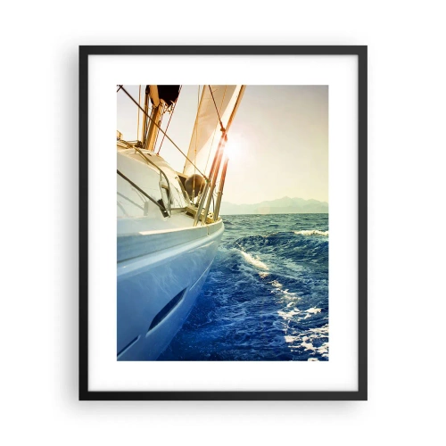 Pôster com moldura preta - Depois da aventura - 40x50 cm