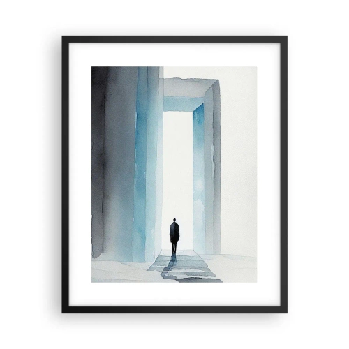 Pôster com moldura preta - Viva sem limites - 40x50 cm