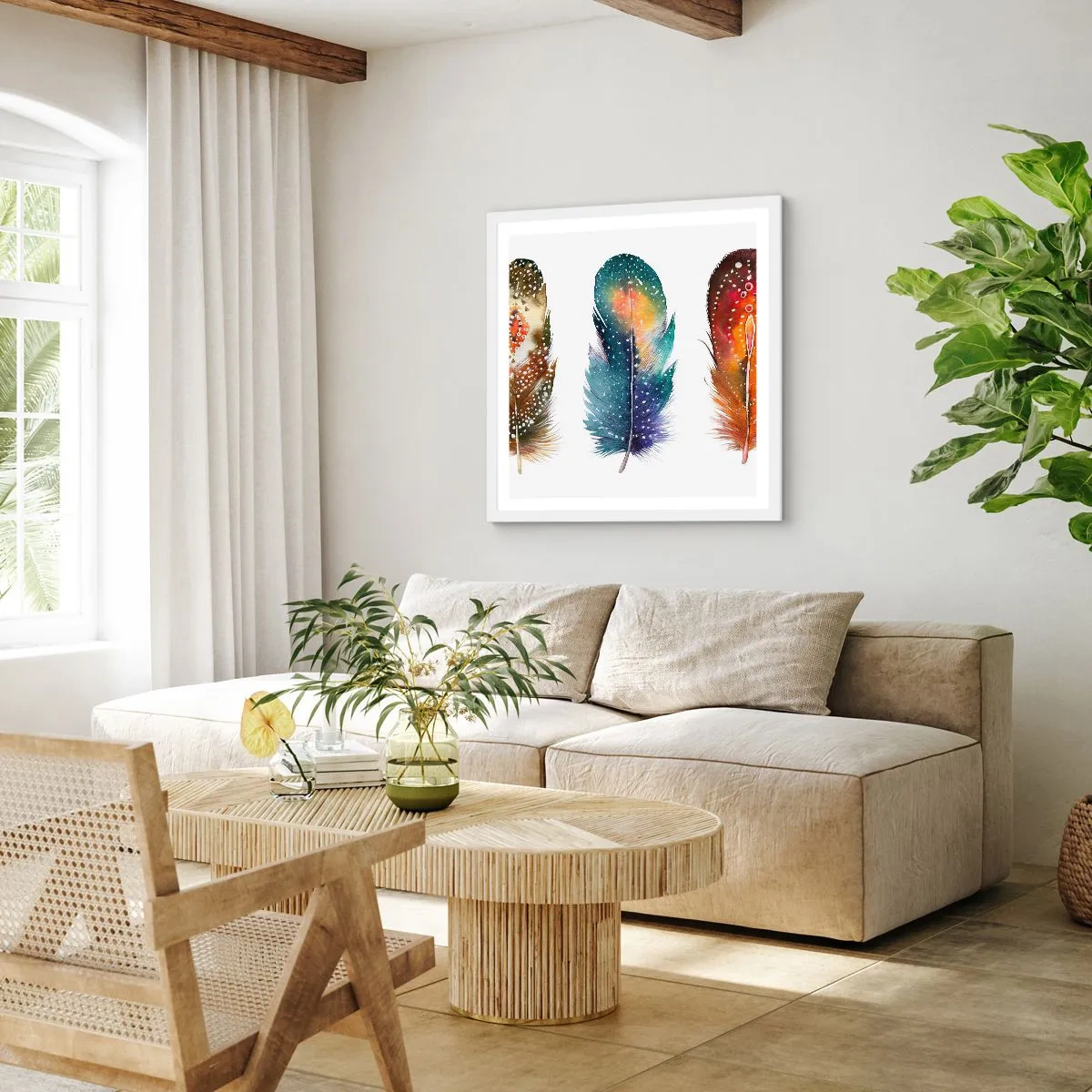 Pôster em moldura branca - Rituais, ritos, mistérios - 60x60 cm