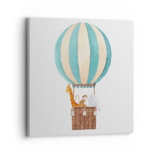 Quadro em tela - Viagem fantástica - 30x30 cm