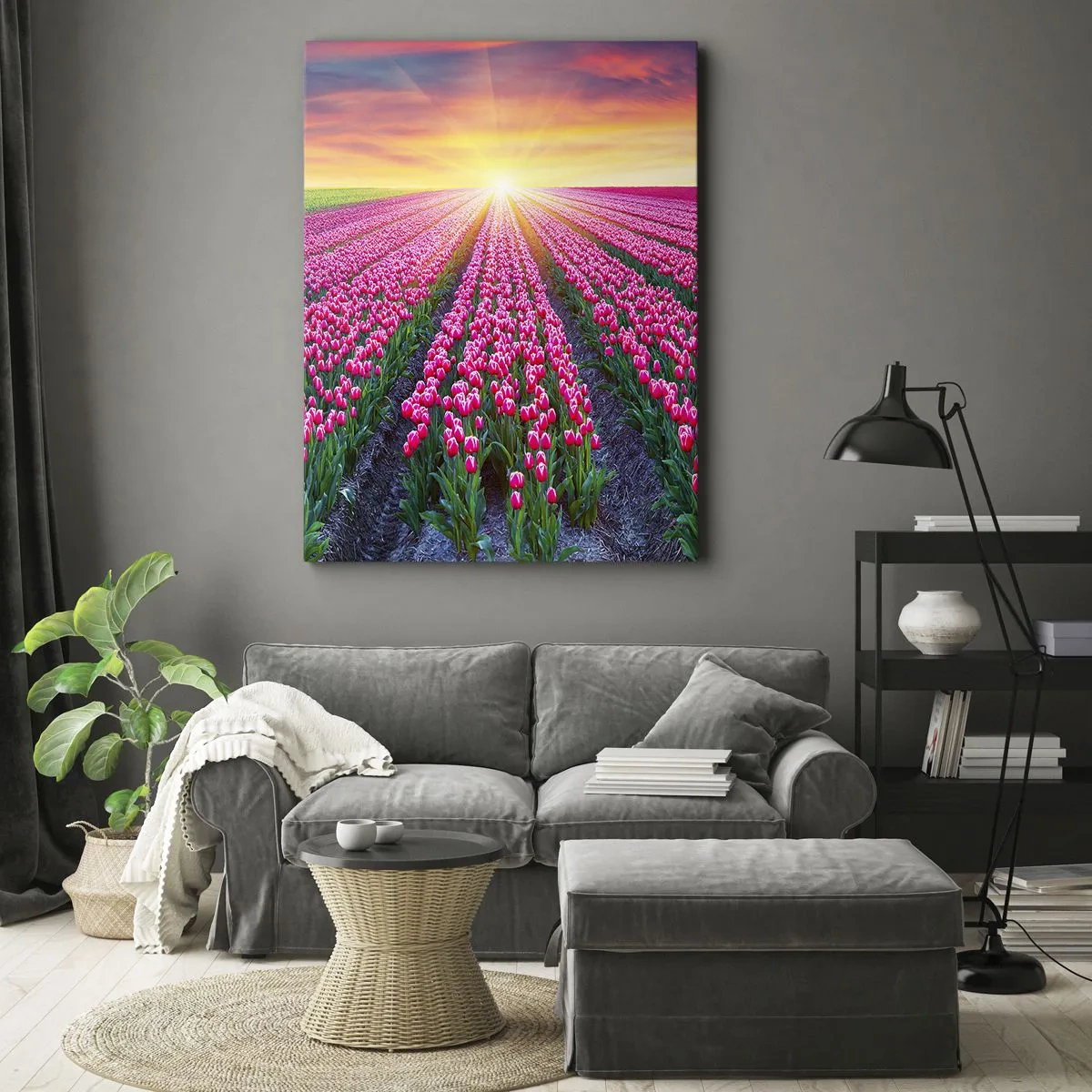 Quadro em tela - Quinta da Beleza - 55x100 cm