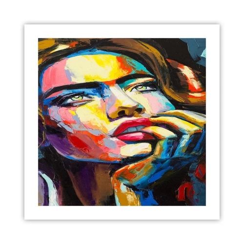 Pôster - Sonhos como pássaros voando no céu - 50x50 cm
