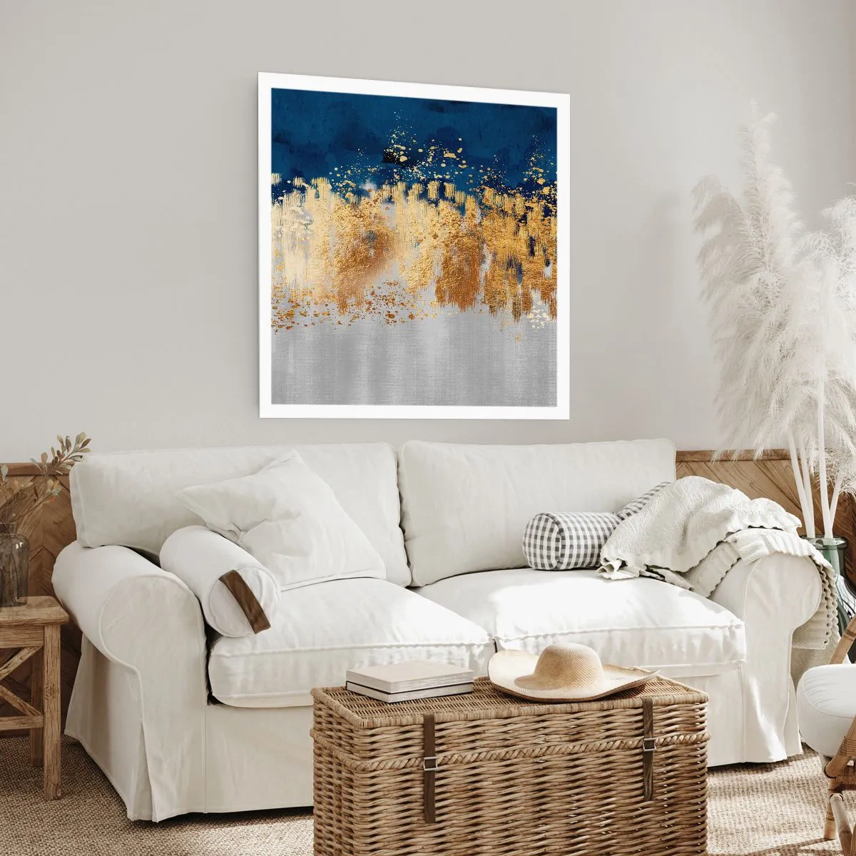 Pôster - Uma composição moderna com brilho - 50x50 cm