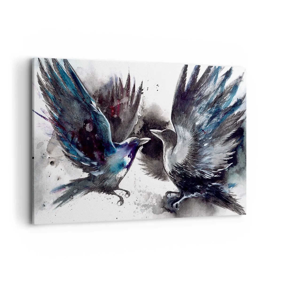 Quadro em tela - De corvo a corvo... - 120x80 cm