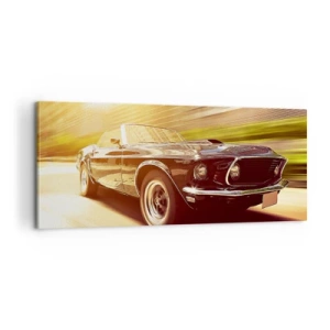 Quadro em tela - 1967 - O Retorno de uma Lenda - 100x40 cm