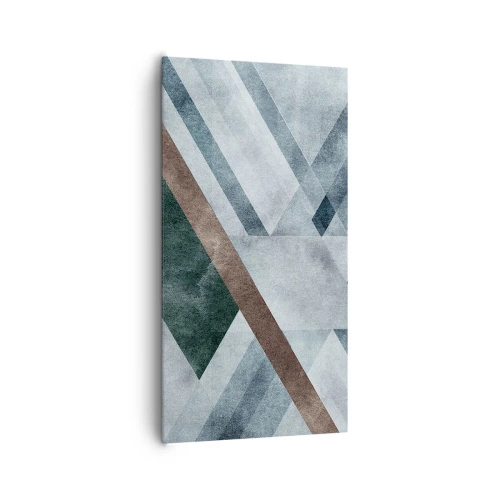 Quadro em tela - Elegância sofisticada da geometria - 65x120 cm