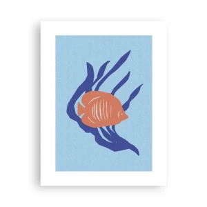 Pôster - Habitante das águas de coral - 30x40 cm