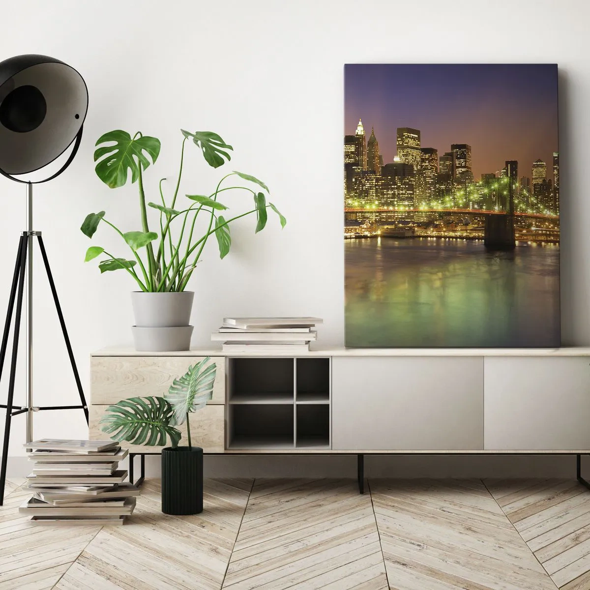 Quadro em tela - Aqui a luz nunca se apaga - 50x70 cm