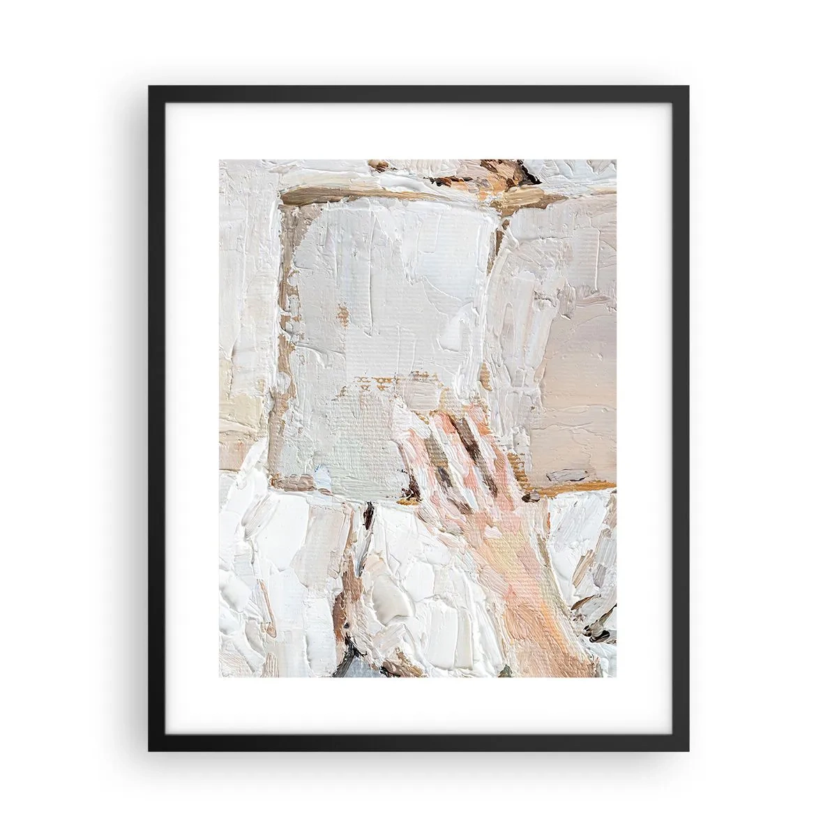 Pôster com moldura preta - Em outro mundo - 40x50 cm