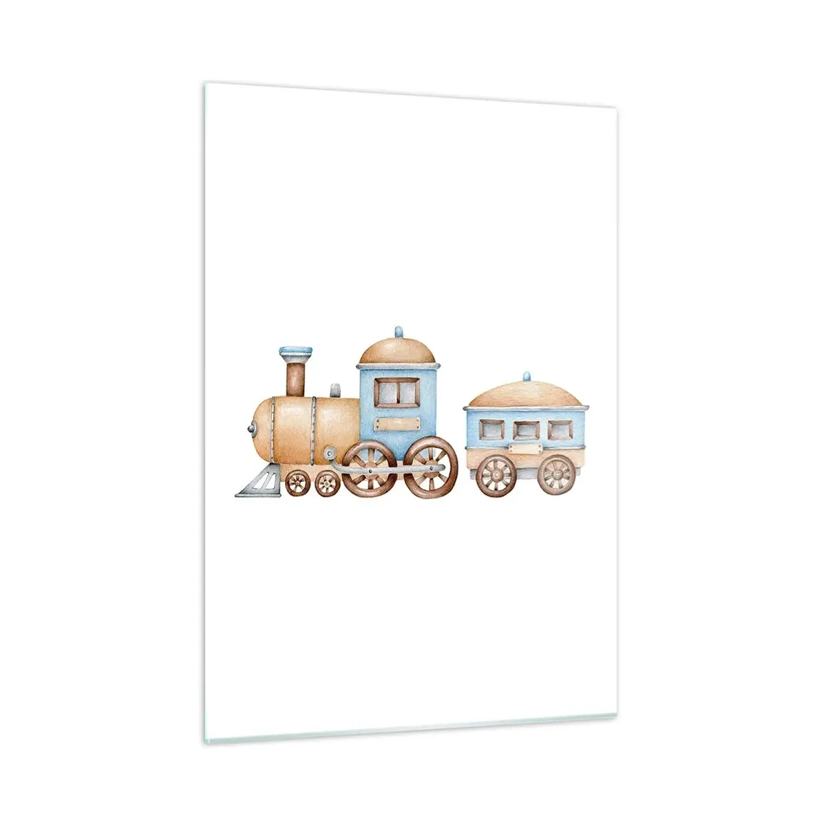 Quadro em vidro - Parado na estação... - 50x70 cm
