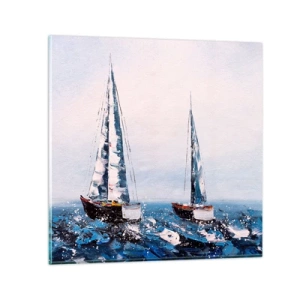 Quadro em vidro - Irmandade do vento - 60x60 cm