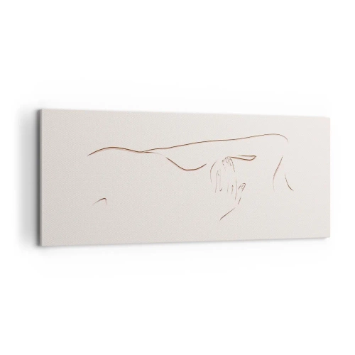 Quadro em tela - A forma do desejo - 100x40 cm