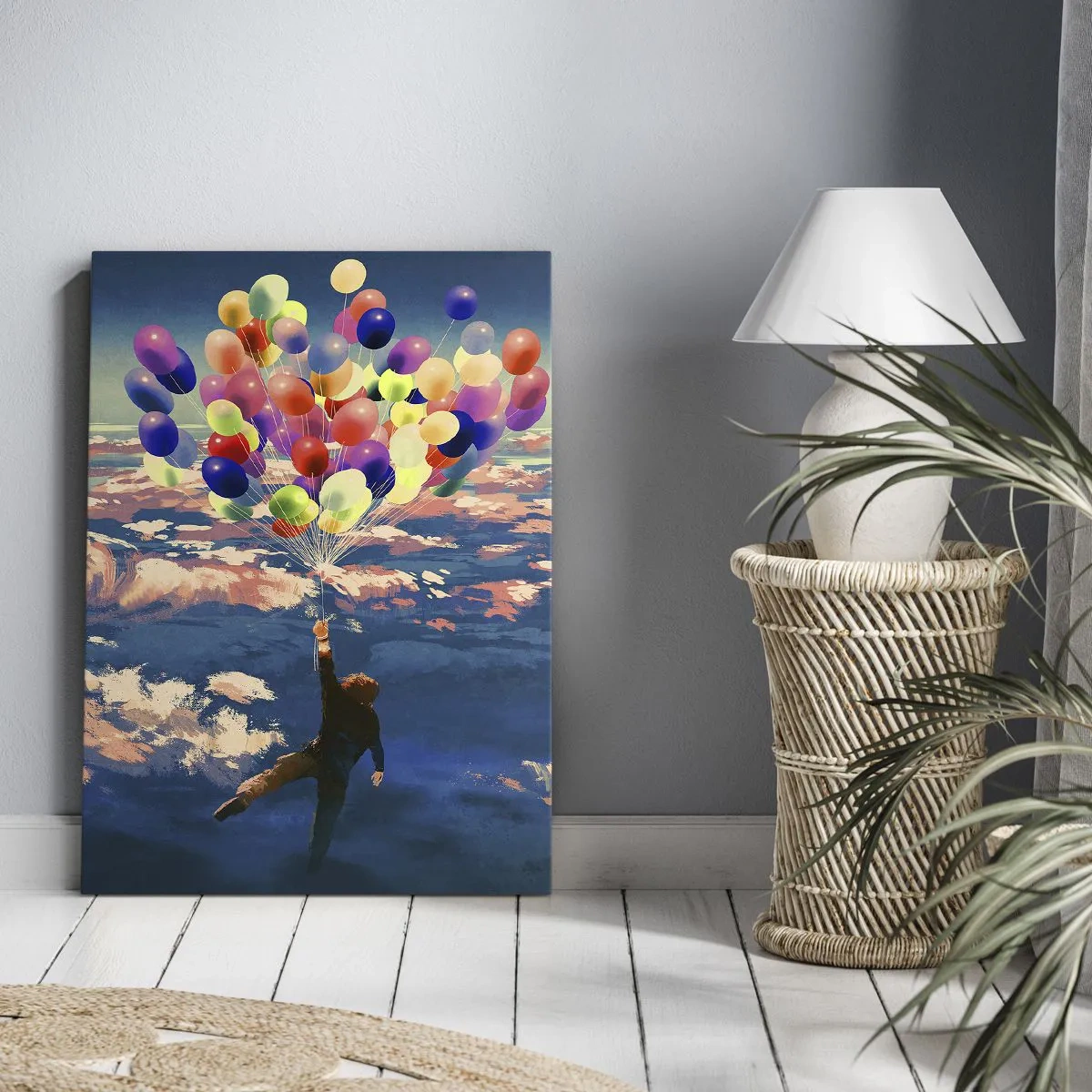 Quadro em tela - Um sonho de infância tornado realidade - 65x120 cm