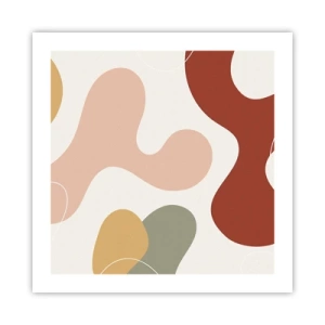 Pôster - Ziguezagues ornamentais - 50x50 cm