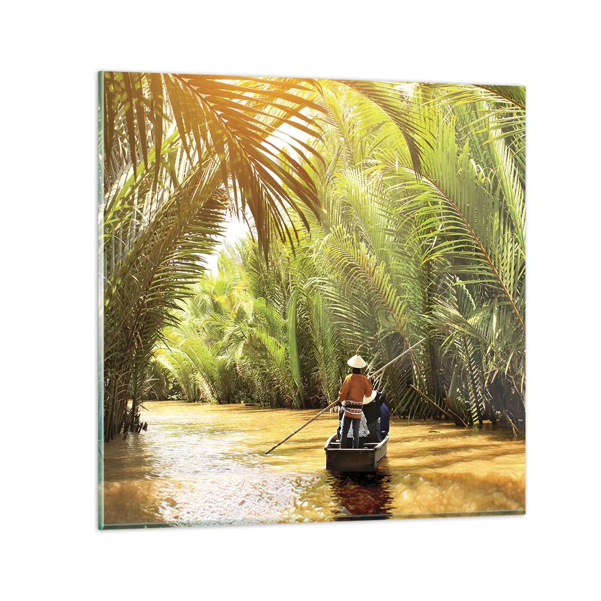 Quadro em vidro - Desfiladeiro das palmeiras - 40x40 cm