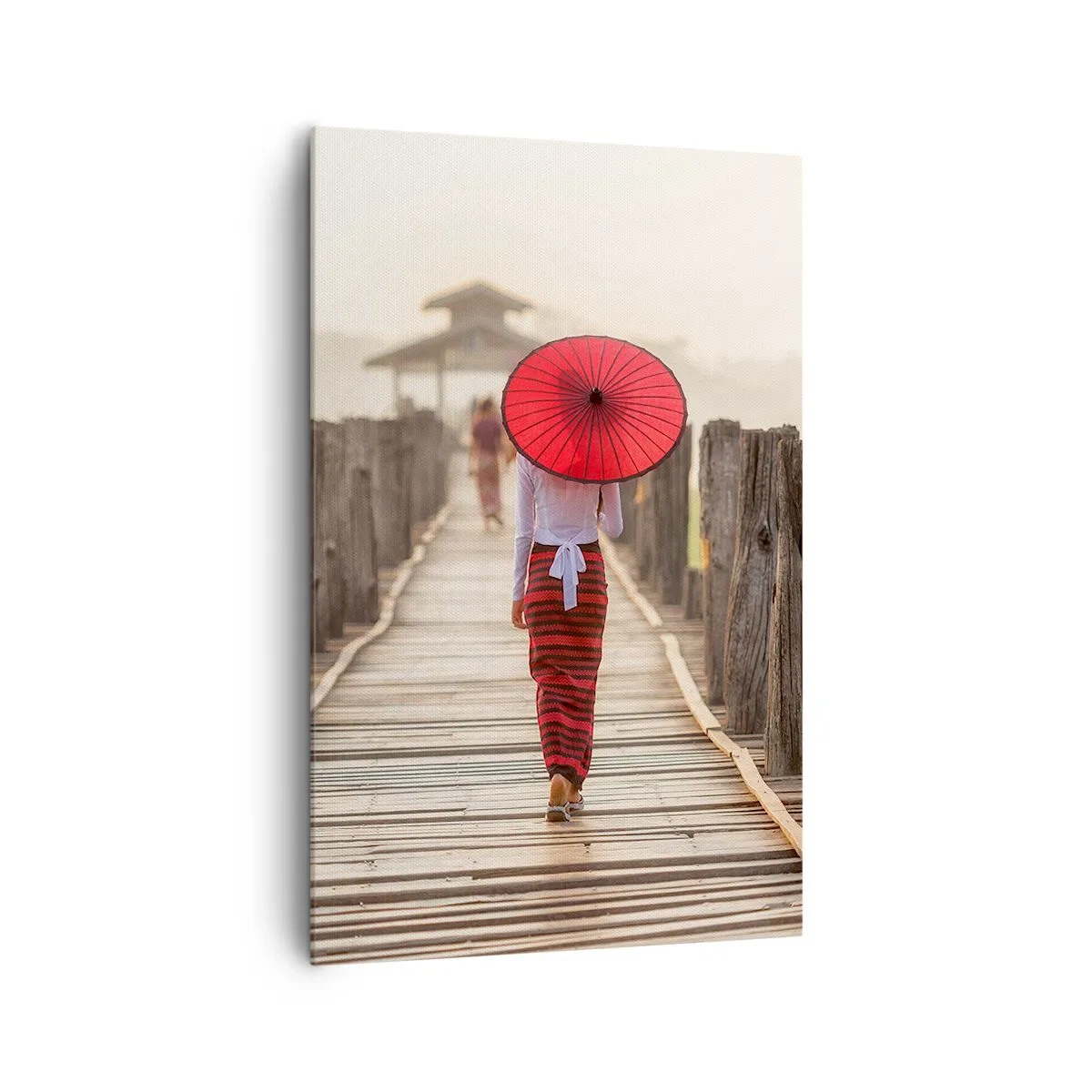 Quadro em tela - Na ponte velha - 80x120 cm