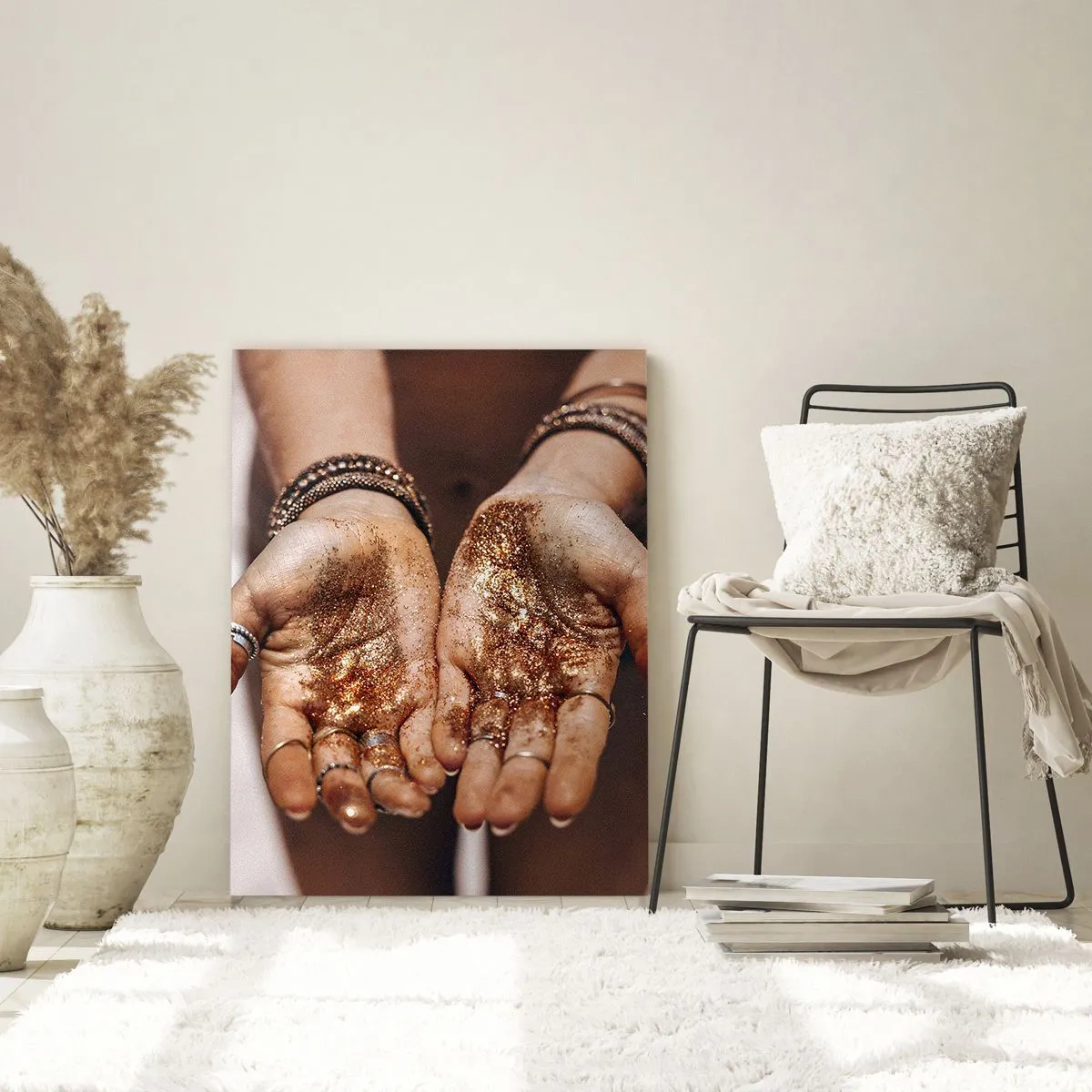 Quadro em vidro - Um presente para si - 80x120 cm