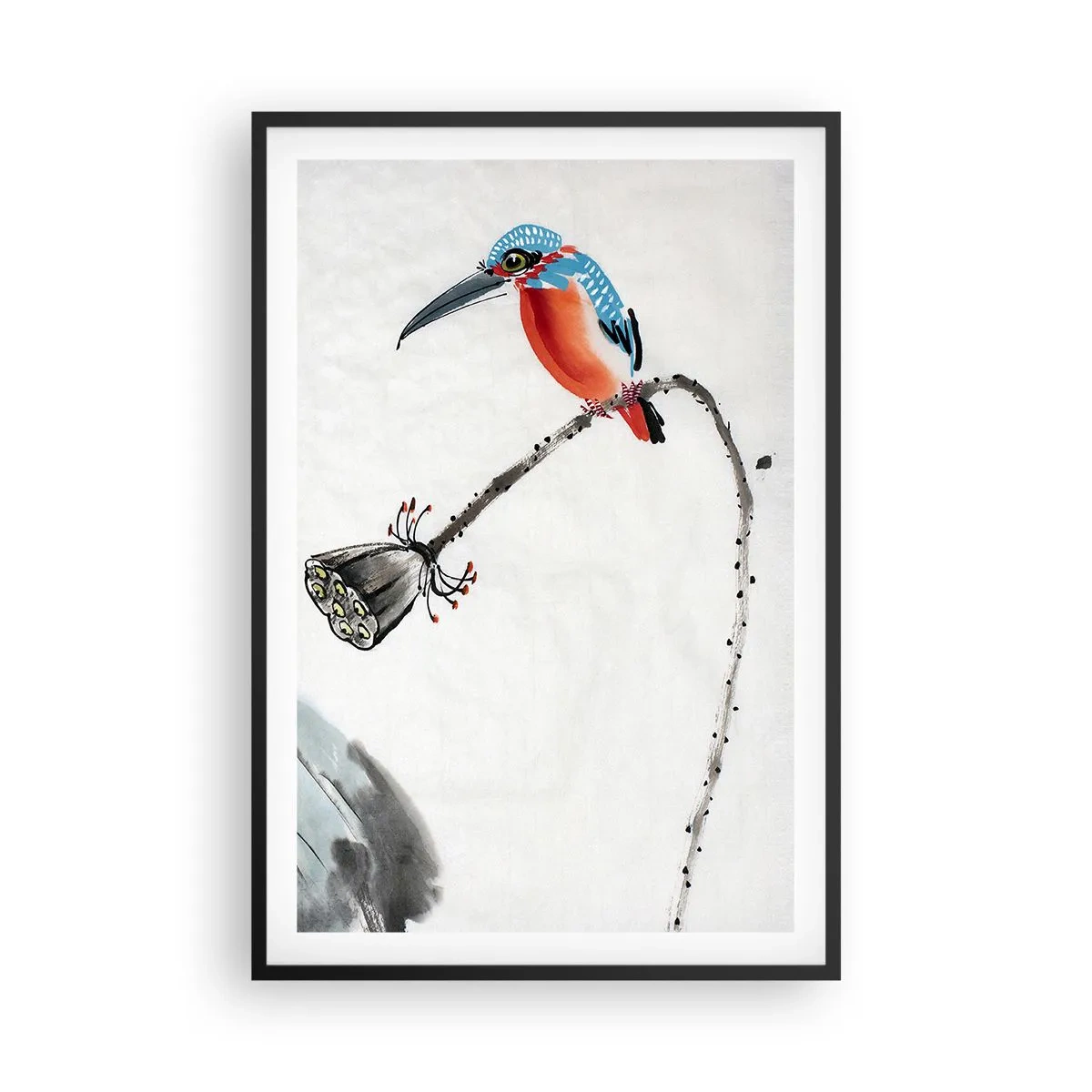 Pôster com moldura preta - A vida do prado - 61x91 cm