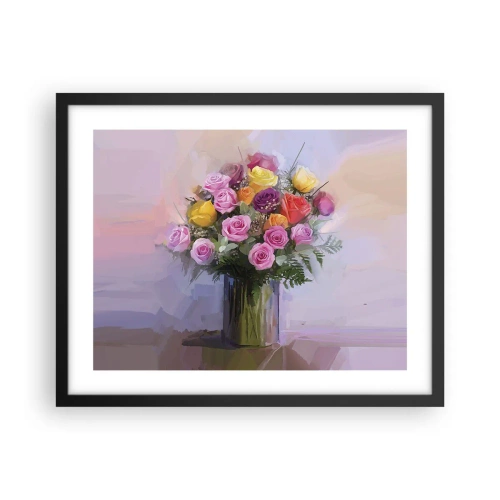 Pôster com moldura preta - Beleza retida - 50x40 cm