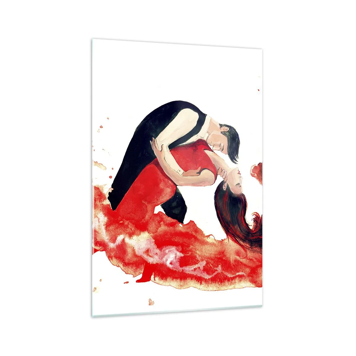 Quadro em vidro - Tango - uma onda sensual - 70x100 cm