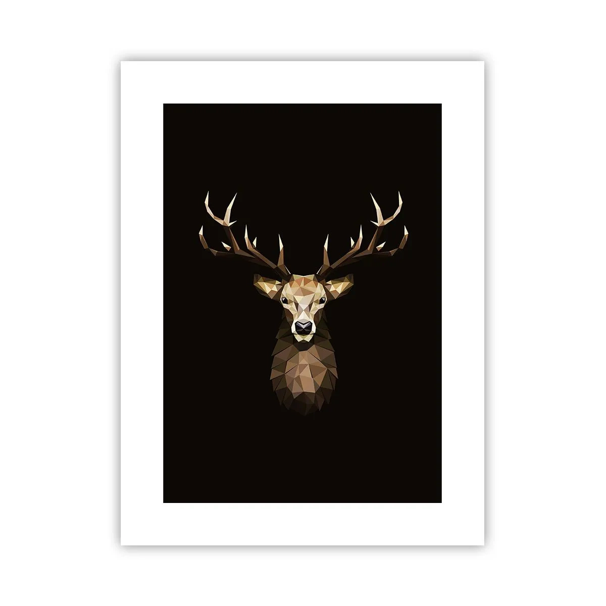 Pôster - Veado cubista - 30x40 cm