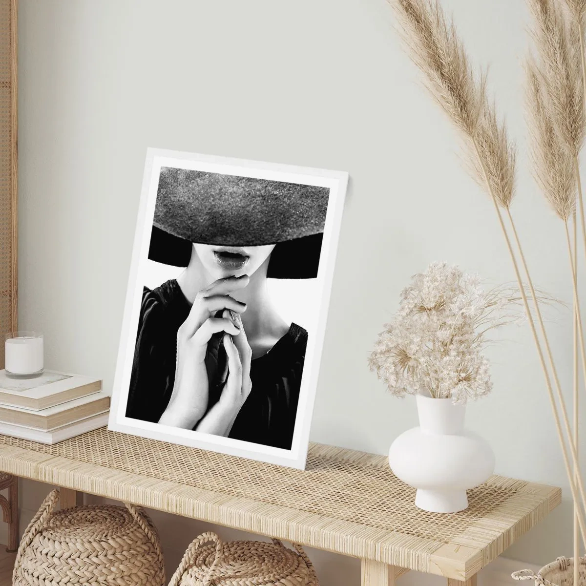 Pôster em moldura branca - Beleza escondida - 40x50 cm