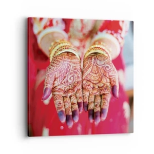 Quadro em tela - Pronto para alcançar a felicidade - 40x40 cm