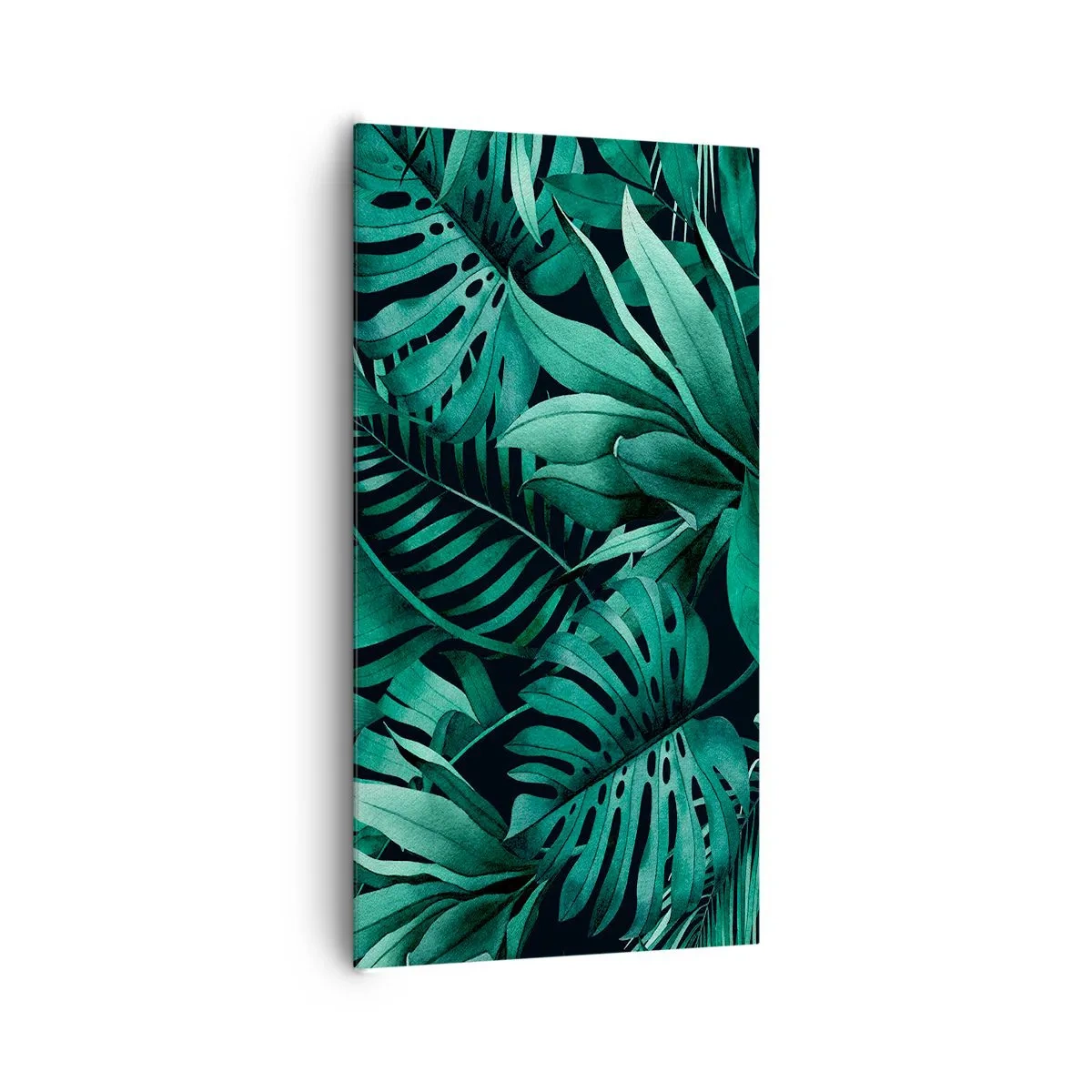 Quadro em tela - A profundidade da vegetação tropical - 65x120 cm