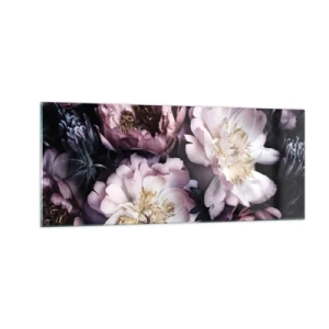 Quadro em vidro - Bouquet à moda antiga - 100x40 cm
