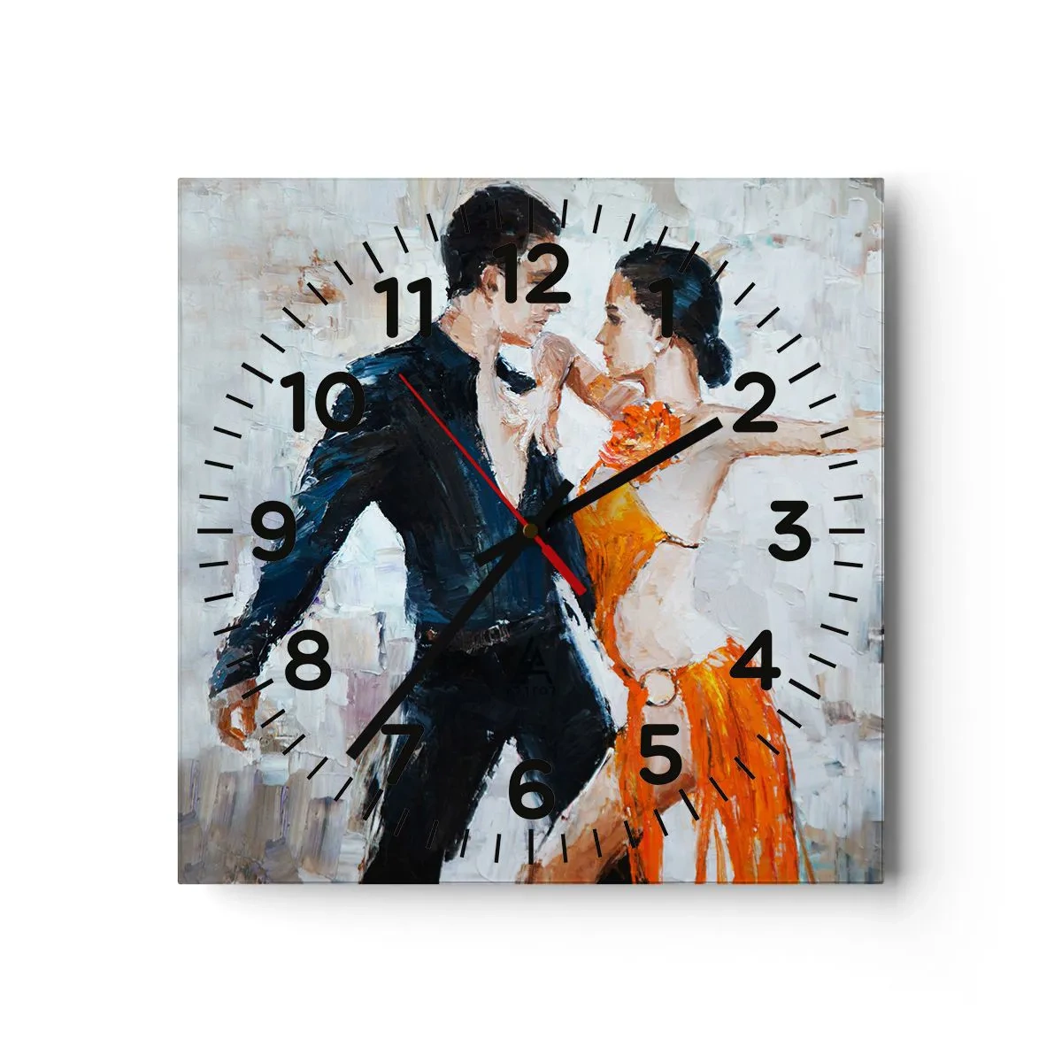 Relógio de parede - Relógio em vidro - Dirty dancing - 40x40 cm