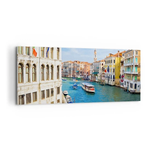 Quadro em tela - Tráfego único no mundo - 100x40 cm