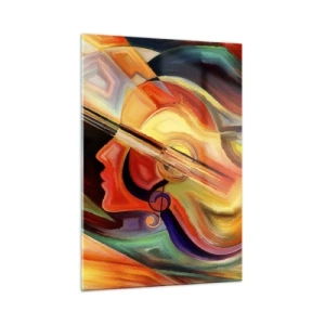 Quadro em vidro - Está tudo bem - 50x70 cm