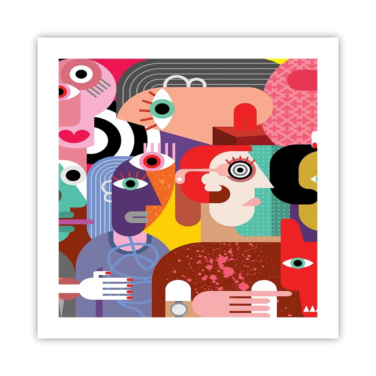 Pôster - Viemos da parte do Sr. Picasso - 50x50 cm