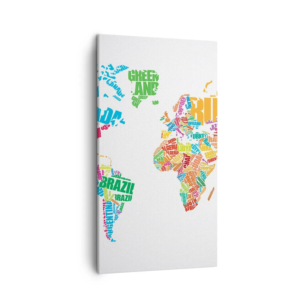 Quadro em tela - Quero conhecer todos - 45x80 cm