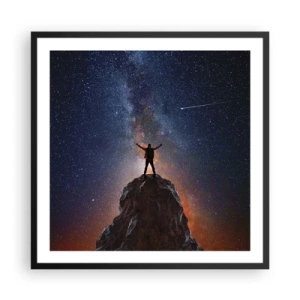 Pôster com moldura preta - A força está comigo! - 60x60 cm