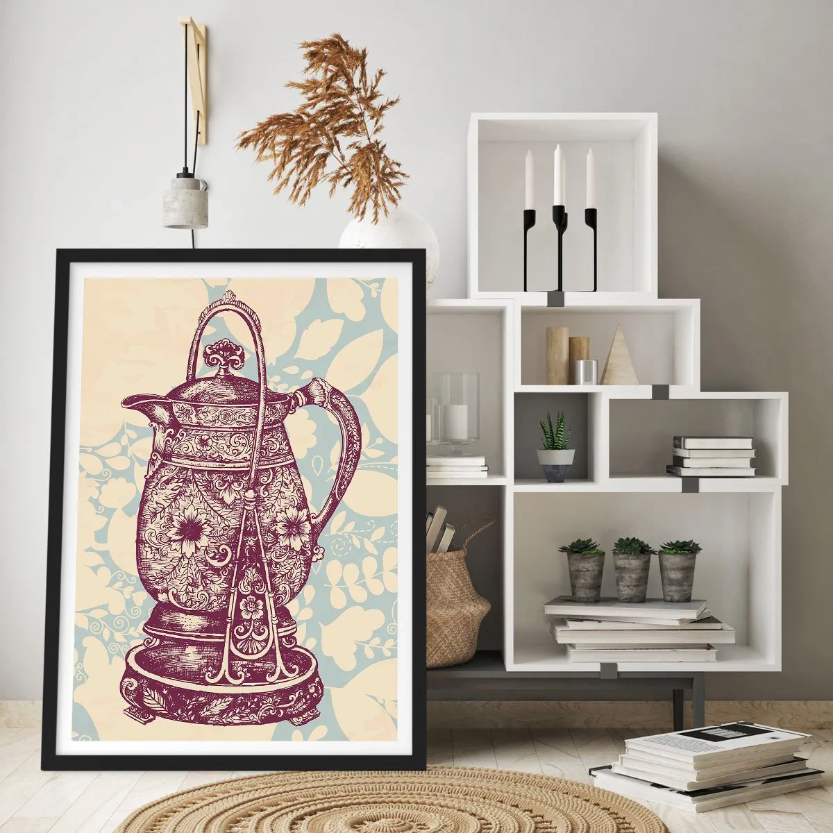 Pôster com moldura preta - A beleza da vida cotidiana - 30x40 cm