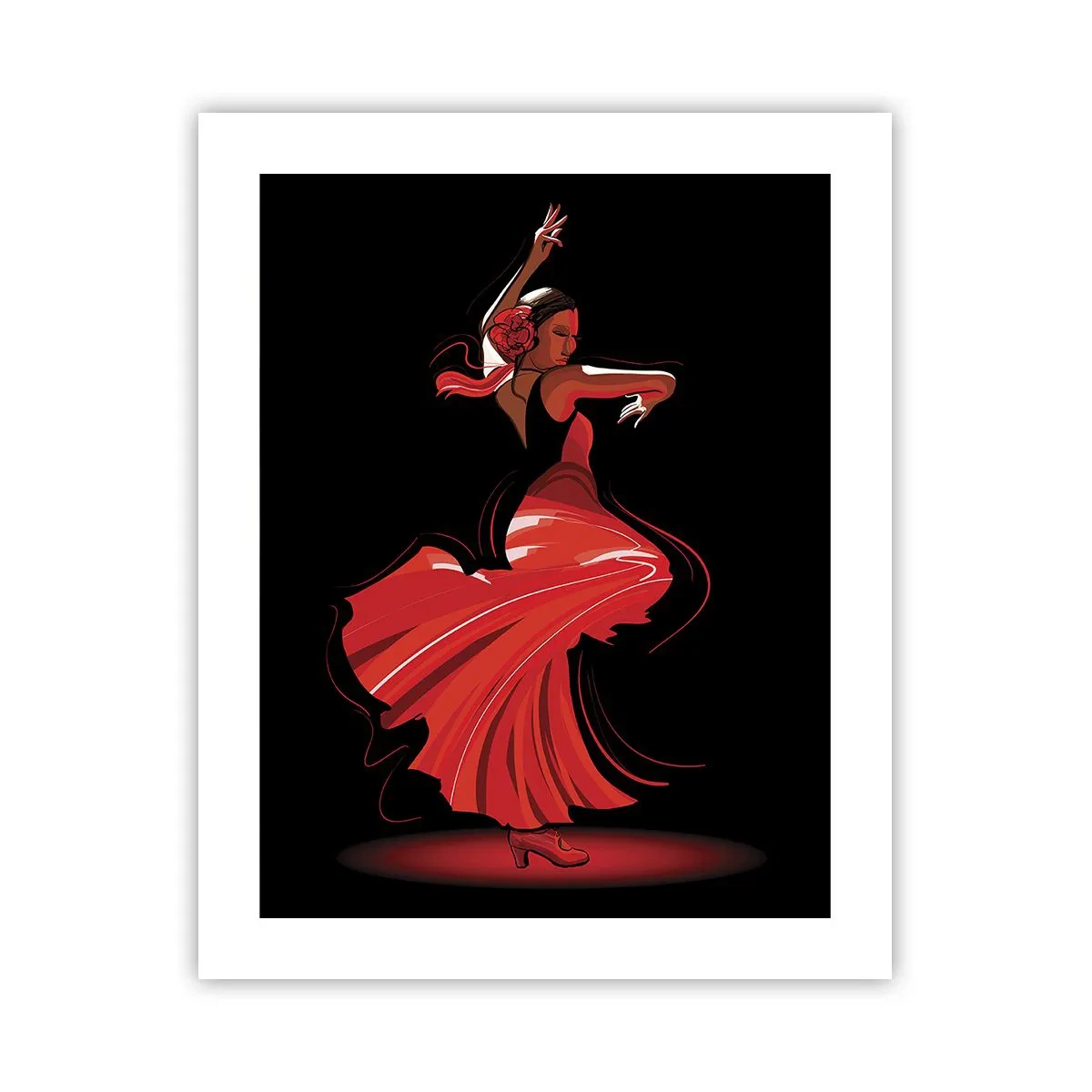 Pôster - O espírito ardente do flamenco - 40x50 cm