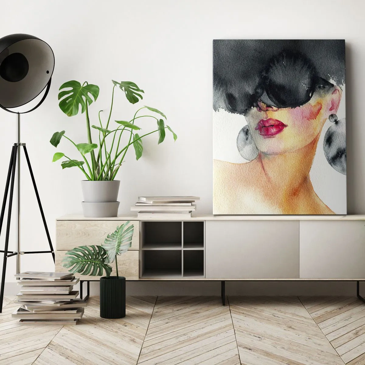 Quadro em tela - O segredo da elegância - 50x70 cm