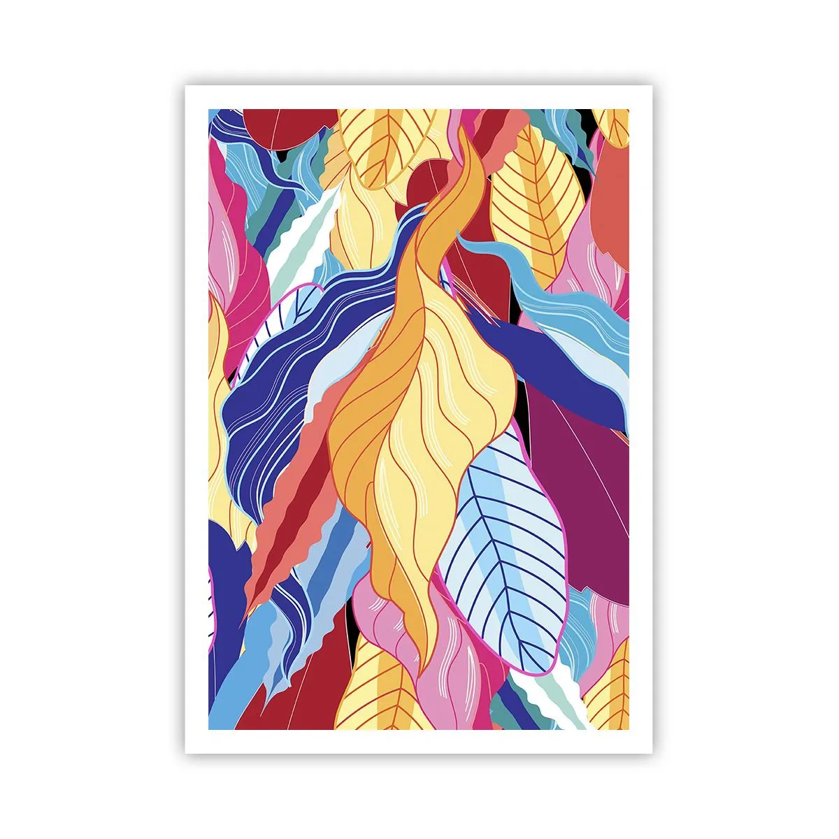 Pôster - Bagunça colorida - 70x100 cm