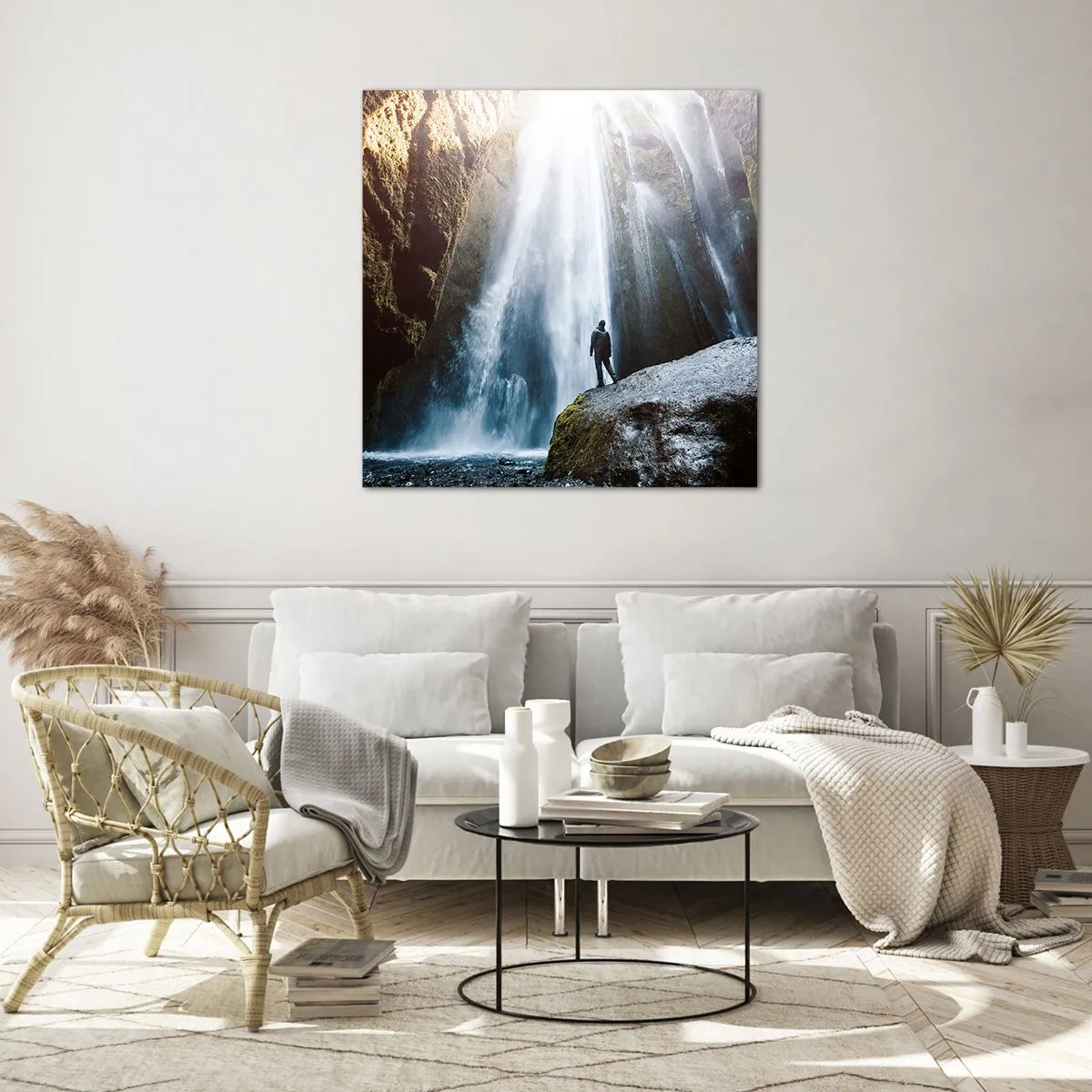 Quadro em vidro - Restabelecimento das proporções - 60x60 cm